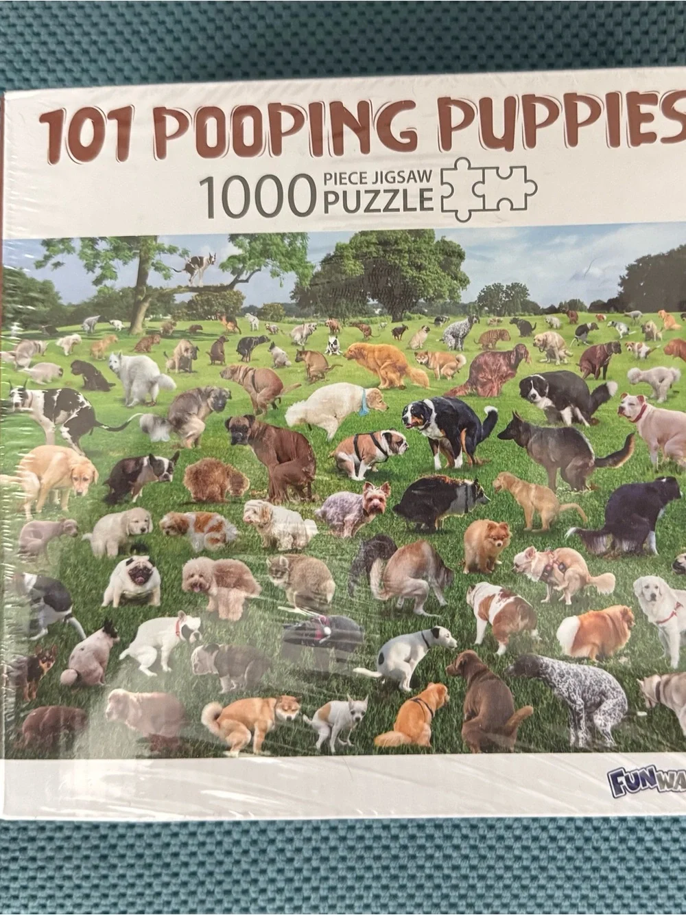 101 Pooping Puppies 1000-Piece Jigsaw Puzzle - Multi-Color